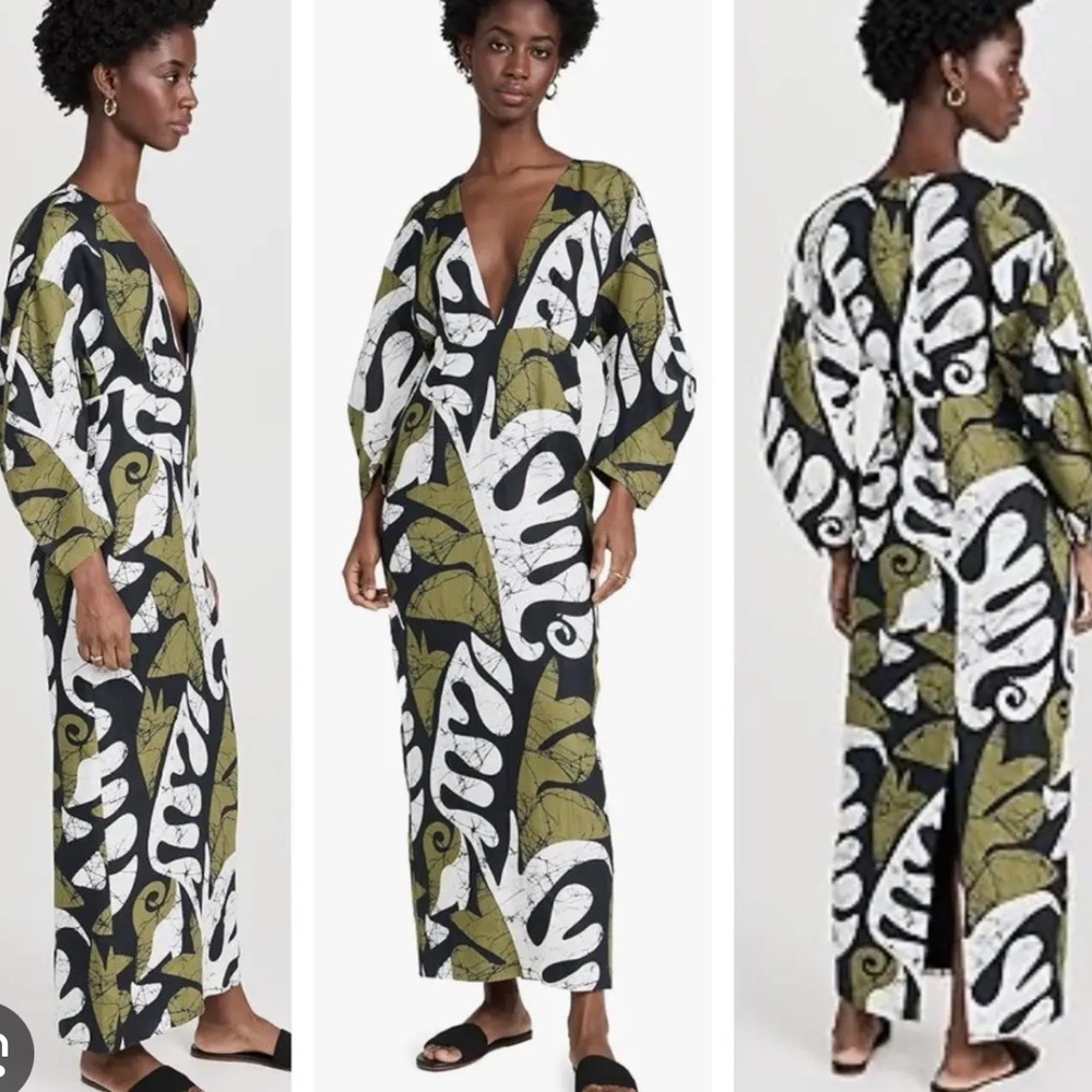 Mara Hoffman Irina Plunge Neck Maxi Dress - Picture 4 of 8
